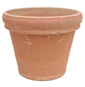 Terracotta plantenbak Doppio Bordo antiek &Oslash; 56 cm