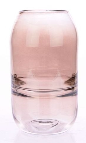 Vaas van glas Tonard luster metalic grijs