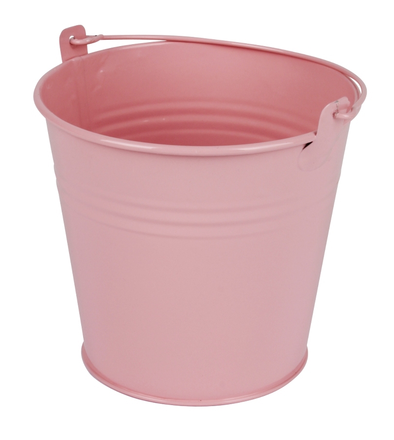 Zinken emmer roze glans &Oslash; 13 cm