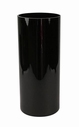 Cilinder vaas zwart glas Ø 15 cm 35 cm hoog
