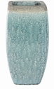 Keramieken bloempot hoog Tijn light blue
