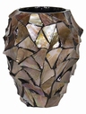 Bloempot Shell Mother of Pearl brown