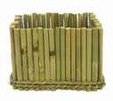 Vierkante Bamboe schaal