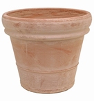 Terracotta plantenbak Doppio Bordo antiek Ø 45 cm