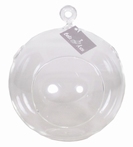 Glas bal met opening aan de voorkant en boven