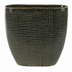 Keramieken planter Lotte old green