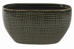 Keramieken plantenschaal Lotte old green