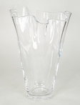 Waaier vaas van glas 35 cm
