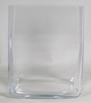 Accubak glas hoog vierkant 20 cm x 25 cm heavy glas