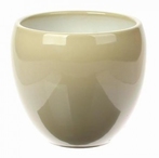 Keramieken bloempot Bowl sand in 3 afmetingen