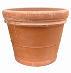 Terracotta plantenbak Doppio Bordo antiek Ø 76 cm