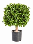 Kunstplant Buxus vierkant 45 cm op stam