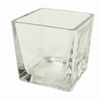 Accubak glas vierkant konisch heavy glas 12 cm