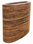 Plantenbak Honey Oval gemaakt van gevlochten touw L