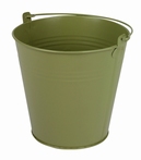 Zinken emmer groen mat Ø 15,5 cm
