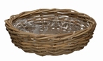 Rotan planter schaal antique grey